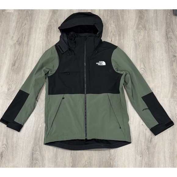 The North Face Apex Storm Peak Triclimate Jacket Men's Black & green size large - Picture 1 of 7